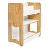 120 000423 5 Montessori shelf Zoilen pakoworld natural-white-blue mdf 50x30x80cmIndoor furniture > Home organization > Kitchen > Shelves