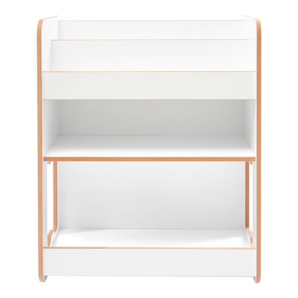 120 000424 2 2 Seagull shelf pakoworld white mdf 57x34x70cmIndoor furniture > Home organization > Kitchen > Shelves