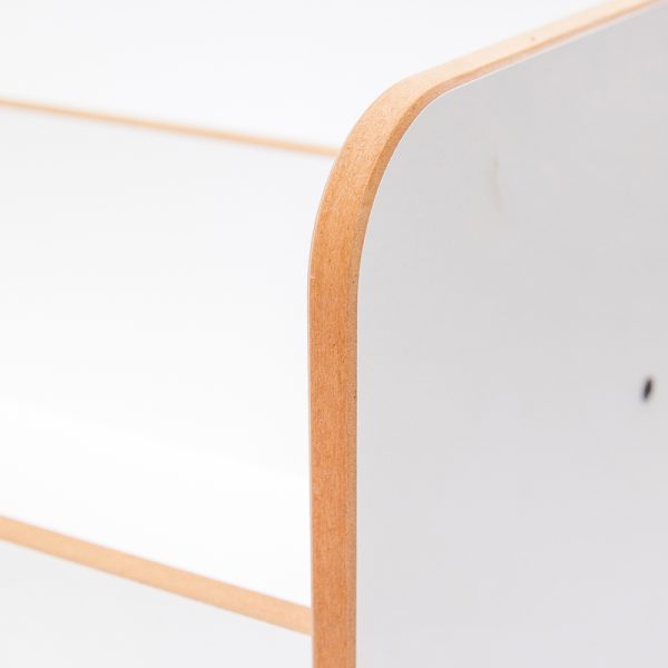 120 000424 3 2 Seagull shelf pakoworld white mdf 57x34x70cmIndoor furniture > Home organization > Kitchen > Shelves