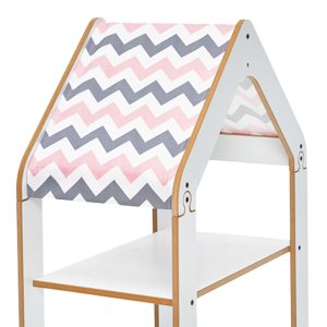 120 000427 2 2 Montessori shelf Zoilen pakoworld white-pink mdf 50x30x80cmSPRING OFFERS