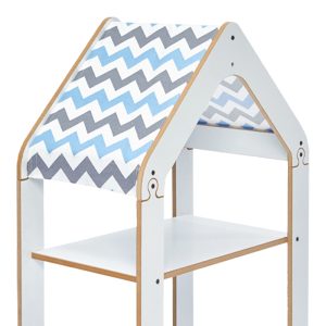 120 000428 2 2 Montessori shelf Zoilen pakoworld white-blue mdf 50x30x80cmIndoor furniture > Home organization > Kitchen > Shelves