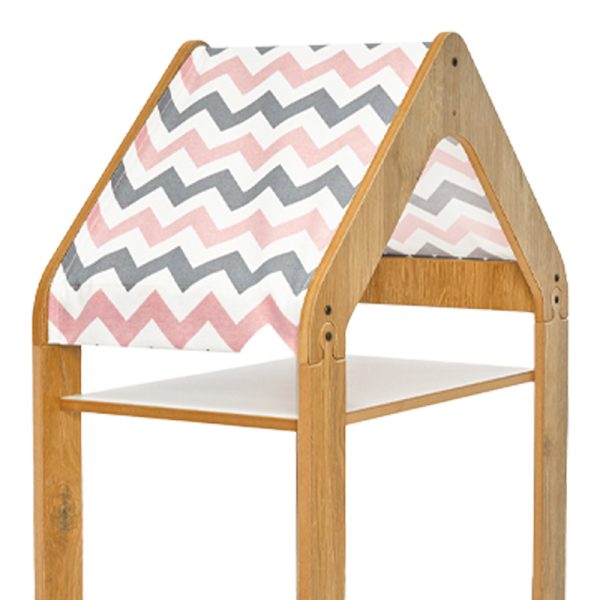 120 000429 2 2 Montessori shelf Zoilen I pakoworld white-natural-pink mdf 50x30x100cmSPRING OFFERS