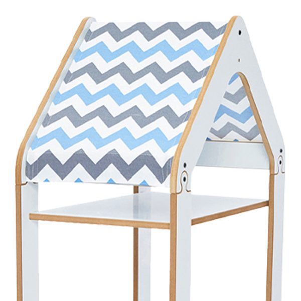 120 000432 2 2 Montessori shelf Zoilen I pakoworld white-blue mdf 50x30x100cmIndoor furniture > Home organization > Kitchen > Shelves