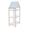 120 000432 4 Montessori shelf Zoilen pakoworld white-pink mdf 50x30x80cmSPRING OFFERS