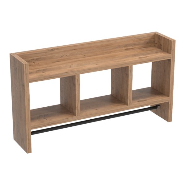 120 000472 2 Mekka pakoworld melamine wall shelf in natural shade 60x14x10cmIndoor furniture > Home organization > Bathroom