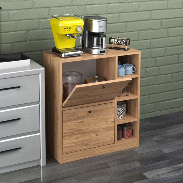 120 000473 2 2 Gist pakoworld melamine cabinet in natural shade 70x33x80cmIndoor furniture > Home organization > Kitchen