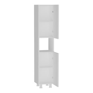 120 000483 3 4 Wanka pakoworld column wardrobe in white 30x32x144cmIndoor furniture > Home organization > Bathroom