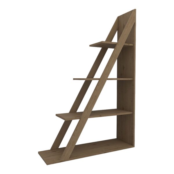 120 000492 6 Quina pakoworld bookcase in oak shade 100x30x150cmIndoor furniture > Bookshelves