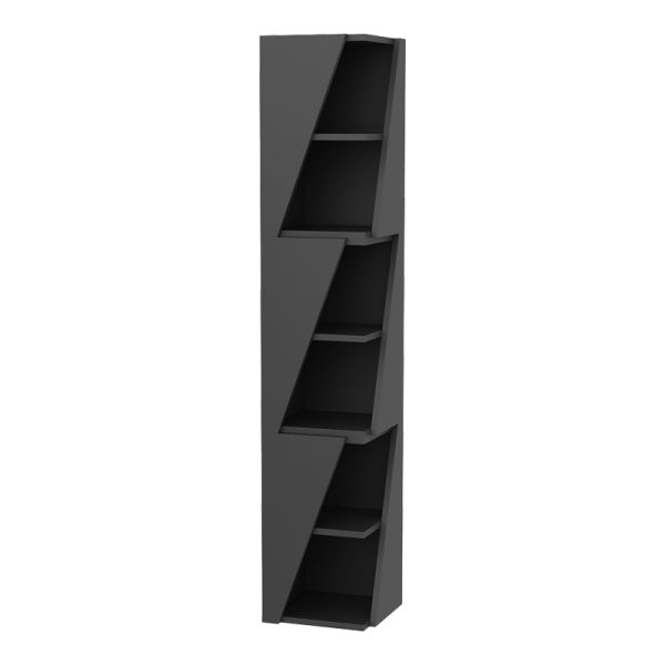 120 000494 5 Klaro pakoworld column bookcase in anthracite shade 32x32x165cmIndoor furniture > Bookshelves