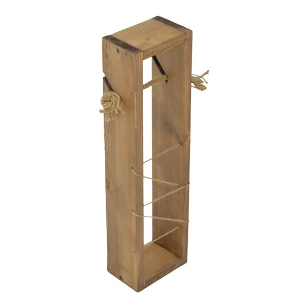 120 000497 2 Floor-standing bathroom paper holder Culo pakoworld in walnut color 10x10x60cmDecoration > Carpets - Rugs > Bath