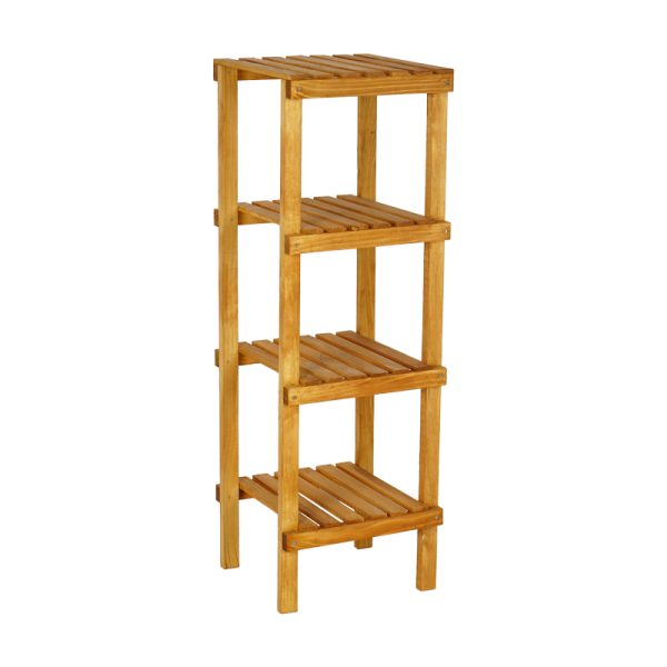 120 000499 2 Zangia I pakoworld 5-tier floor shelf in natural color 36x36x108cmIndoor furniture > Home organization > Kitchen > Shelves