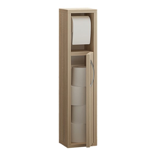 120 000501 2 5 Maretto pakoworld column cabinet in sonoma 16x14x70cmIndoor furniture > Home organization > Bathroom