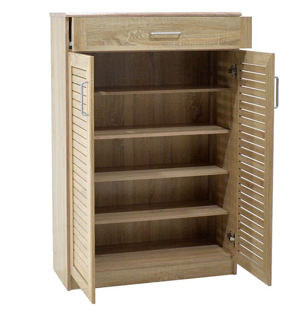 123 000001 2 Shoe cabinet Sante pakoworld 20 pairs sonoma 80x37x123cmIndoor furniture > Shoe storage cabinet & cupboards