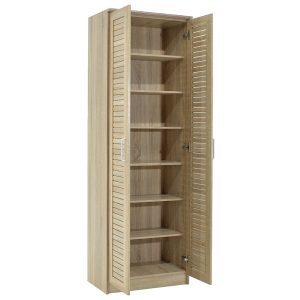 123 000005 2 5 Shoe cabinet Sante pakoworld 21 pairs sonoma 60x37x183cmIndoor furniture > Shoe storage cabinet & cupboards