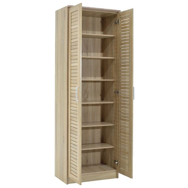 123 000005 2 5 Shoe cabinet Sante pakoworld 21 pairs sonoma 60x37x183cmIndoor furniture > Shoe storage cabinet & cupboards