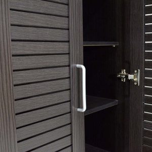 123 000006 3 5 Shoe cabinet Sante pakoworld 21 pairs wenge 60x37x183cmIndoor furniture > Shoe storage cabinet & cupboards