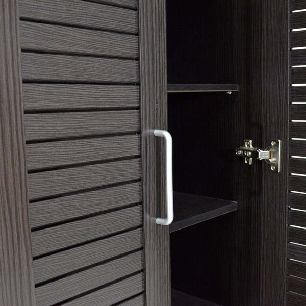 123 000006 3 5 Shoe cabinet Sante pakoworld 21 pairs wenge 60x37x183cmIndoor furniture > Shoe storage cabinet & cupboards