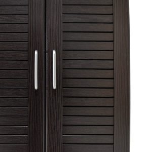 123 000006 4 5 Shoe cabinet Sante pakoworld 21 pairs wenge 60x37x183cmIndoor furniture > Shoe storage cabinet & cupboards