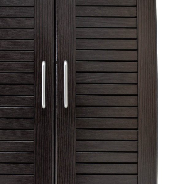 123 000006 4 5 Shoe cabinet Sante pakoworld 21 pairs wenge 60x37x183cmIndoor furniture > Shoe storage cabinet & cupboards