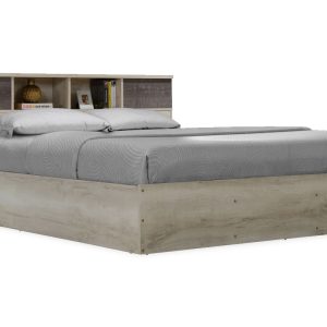 123 000009 1 Double bed Olympus pakoworld in castillo-toro colour oak 160x200Indoor furniture > Beds