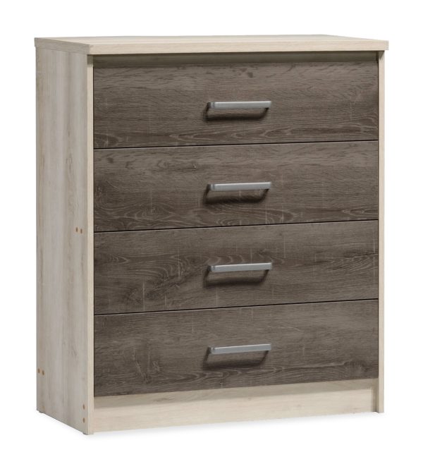 123 000010 11 Chest f 4 drawers Olympus pakoworld in castillo-toro colour 80x40x95Indoor furniture > Drawers-consoles