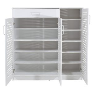 123 000027 3 Shoe cabinet Sante pakoworld 30 pairs white 120x37x123cmIndoor furniture > Shoe storage cabinet & cupboards