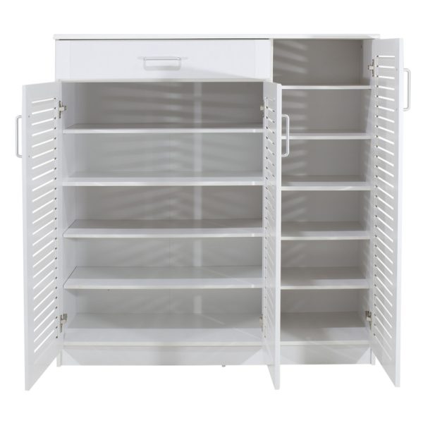 123 000027 3 Shoe cabinet Sante pakoworld 30 pairs white 120x37x123cmIndoor furniture > Shoe storage cabinet & cupboards