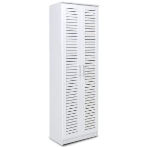 123 000028 8 Shoe cabinet Sante pakoworld 21 pairs dark white 60x37x183cmIndoor furniture > Shoe storage cabinet & cupboards