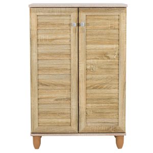 123 000029 4 6 Shoe cabinet SANTΟ pakoworld 10 pairs sonoma 60x34.5x91.5cmIndoor furniture > Shoe storage cabinet & cupboards