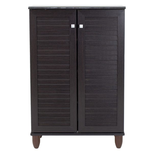 123 000030 4 3 Shoe cabinet SANTΟ pakoworld 10 pairs wenge 60x34.5x91.5cmIndoor furniture > Shoe storage cabinet & cupboards