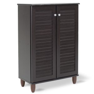123 000030 6 Shoe cabinet SANTΟ pakoworld 10 pairs wenge 60x34.5x91.5cmIndoor furniture > Shoe storage cabinet & cupboards
