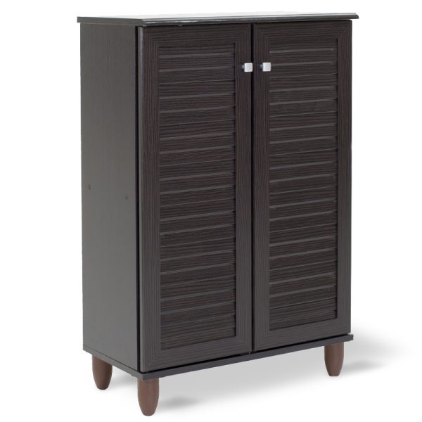 123 000030 6 Shoe cabinet SANTΟ pakoworld 10 pairs wenge 60x34.5x91.5cmIndoor furniture > Shoe storage cabinet & cupboards