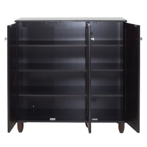 123 000032 3 11 Shoe cabinet SANTΟ pakoworld 16 pairs wenge 89.5x34.5x91.5cmIndoor furniture > Shoe storage cabinet & cupboards