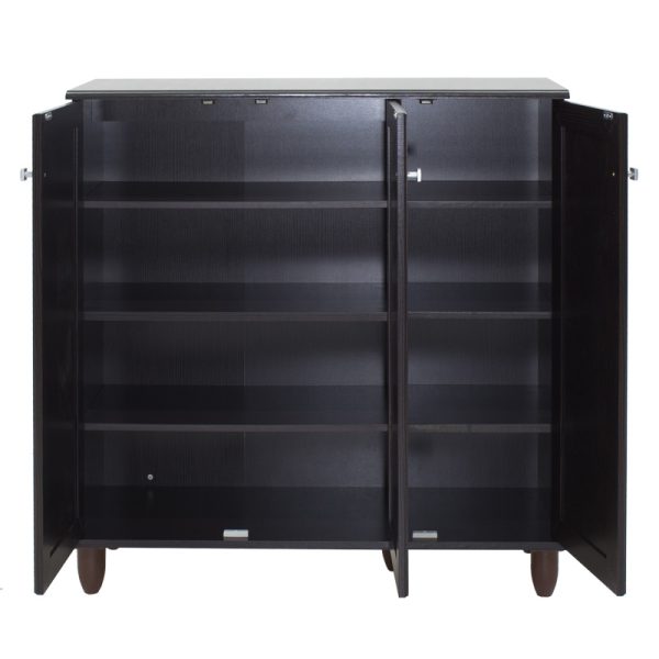 123 000032 3 11 Shoe cabinet SANTΟ pakoworld 16 pairs wenge 89.5x34.5x91.5cmIndoor furniture > Shoe storage cabinet & cupboards