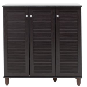 123 000032 4 11 Shoe cabinet SANTΟ pakoworld 16 pairs wenge 89.5x34.5x91.5cmIndoor furniture > Shoe storage cabinet & cupboards