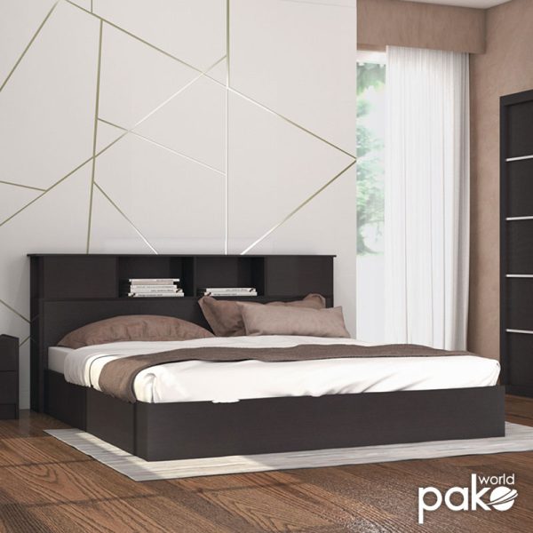 123 000051 2 2 Nightstand Olympus pakoworld with 2 drawers in wenge colour 47,5x40,5x40,5Indoor furniture > Bedside tables