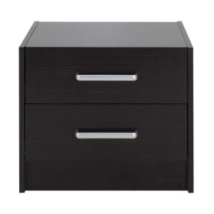 123 000051 4 2 Nightstand Olympus pakoworld with 2 drawers in wenge colour 47,5x40,5x40,5Indoor furniture > Bedside tables