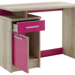 123 000081 2 2 Office table Looney pakoworld with drawers in castillo-pink colour 100x55x75cmIndoor furniture > Children's Room