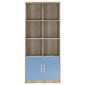123 000082 2 4 Children's bookcase Looney pakoworld castillo-blue 80.5x36.5x183.5Indoor furniture > Bookshelves