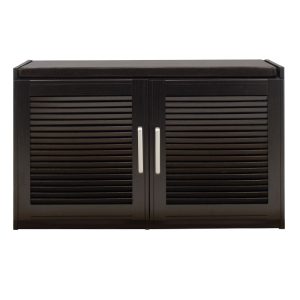 123 000139 2 2 Shoe cabinet stool Crispy pakoworld 9 pairs wenge 94x34.5x60cmIndoor furniture > Shoe storage cabinet & cupboards
