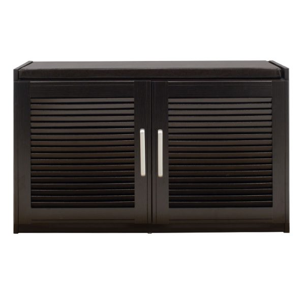 123 000139 2 2 Shoe cabinet stool Crispy pakoworld 9 pairs wenge 94x34.5x60cmIndoor furniture > Shoe storage cabinet & cupboards