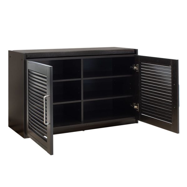 123 000139 3 2 Shoe cabinet stool Crispy pakoworld 9 pairs wenge 94x34.5x60cmIndoor furniture > Shoe storage cabinet & cupboards