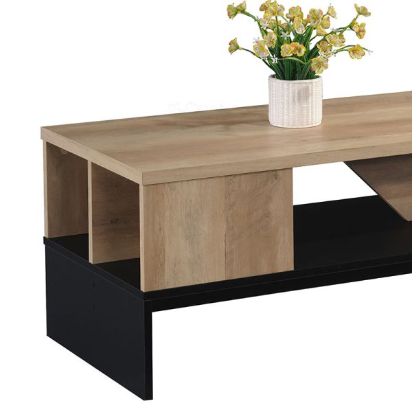 123 000159 2 3 Coffee table Naya pakoworld natural-anthracite 93x46x43cmIndoor furniture > Coffee tables