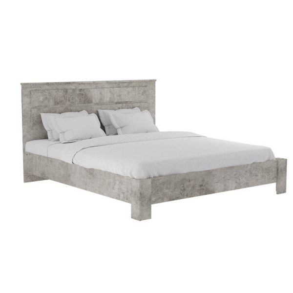123 000190 4 OLYMPUS pakoworld double bed in antique anthracite shade 160x200cmIndoor furniture > Beds