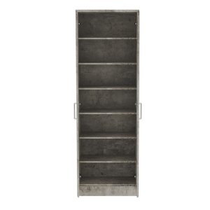 123 000199 3 5 Shoe cabinet Sante pakoworld 21 pairs dark antique anthracite 60x37x183cmIndoor furniture > Shoe storage cabinet & cupboards