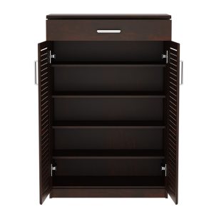 123 000200 3 Shoe cabinet Sante pakoworld 20 pairs antique walnut 80x37x123cmIndoor furniture > Shoe storage cabinet & cupboards