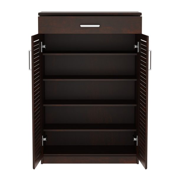 123 000200 3 Shoe cabinet Sante pakoworld 20 pairs antique walnut 80x37x123cmIndoor furniture > Shoe storage cabinet & cupboards