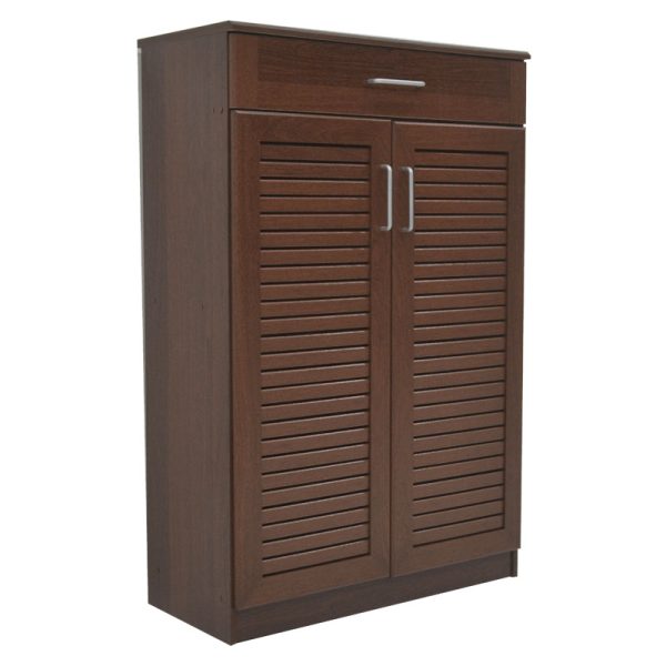 123 000200 Shoe cabinet Sante pakoworld 20 pairs antique walnut 80x37x123cmIndoor furniture > Shoe storage cabinet & cupboards