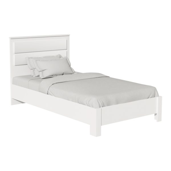 123 000208 3 Bed Olympus pakoworld in white colour 100x200Indoor furniture > Beds