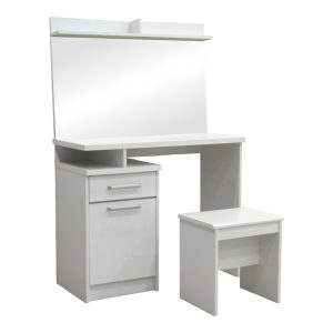 123 000213 1 Dressing table with mirror Olympus pakoworld in white colour 90.5x39.5x75cmIndoor furniture > Drawers-consoles